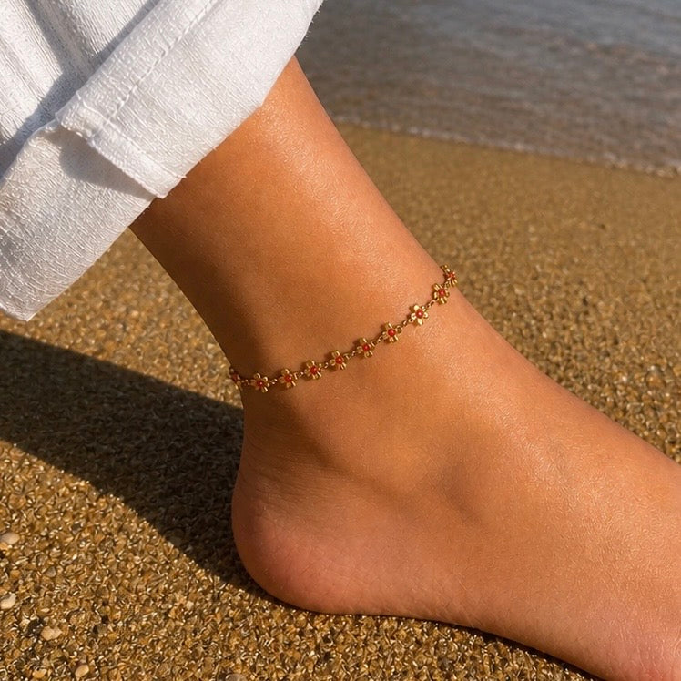 Bracelet de cheville - FLEUR